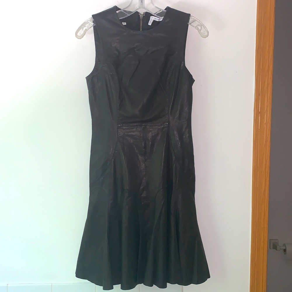 10 Crosby Derek Lam Leather Dress